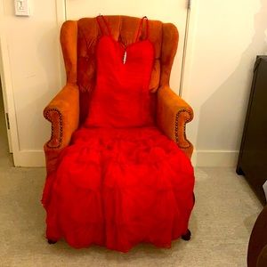 Stunning Red Lace Gown